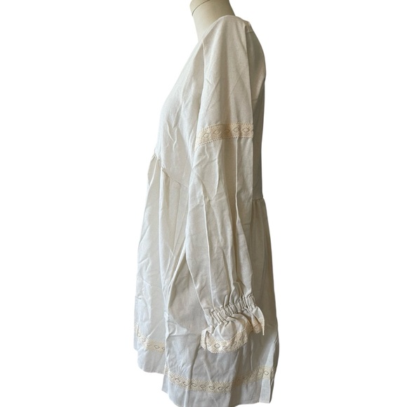 🎉HP! ONE LEFT! ❤️ Babydoll Long Sleeve Boho Swing Dress - Picture 4 of 6